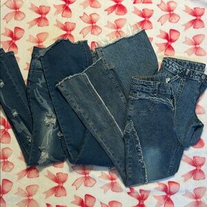 Kids Blue Flared Jeans
